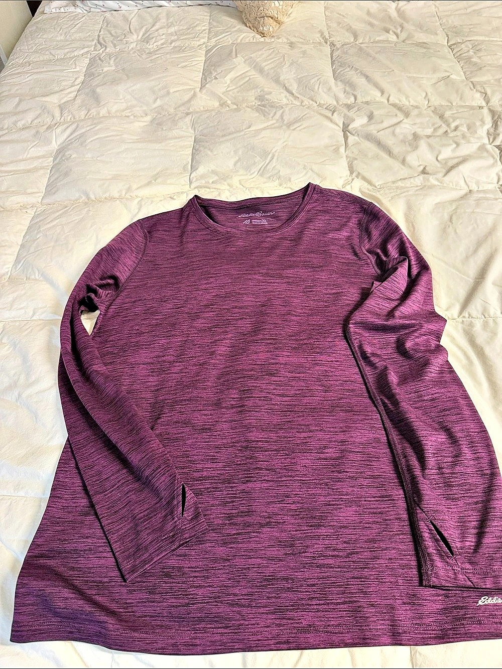 Eddie Bauer Hyperlayer Long-Sleeve Crew Purple XL